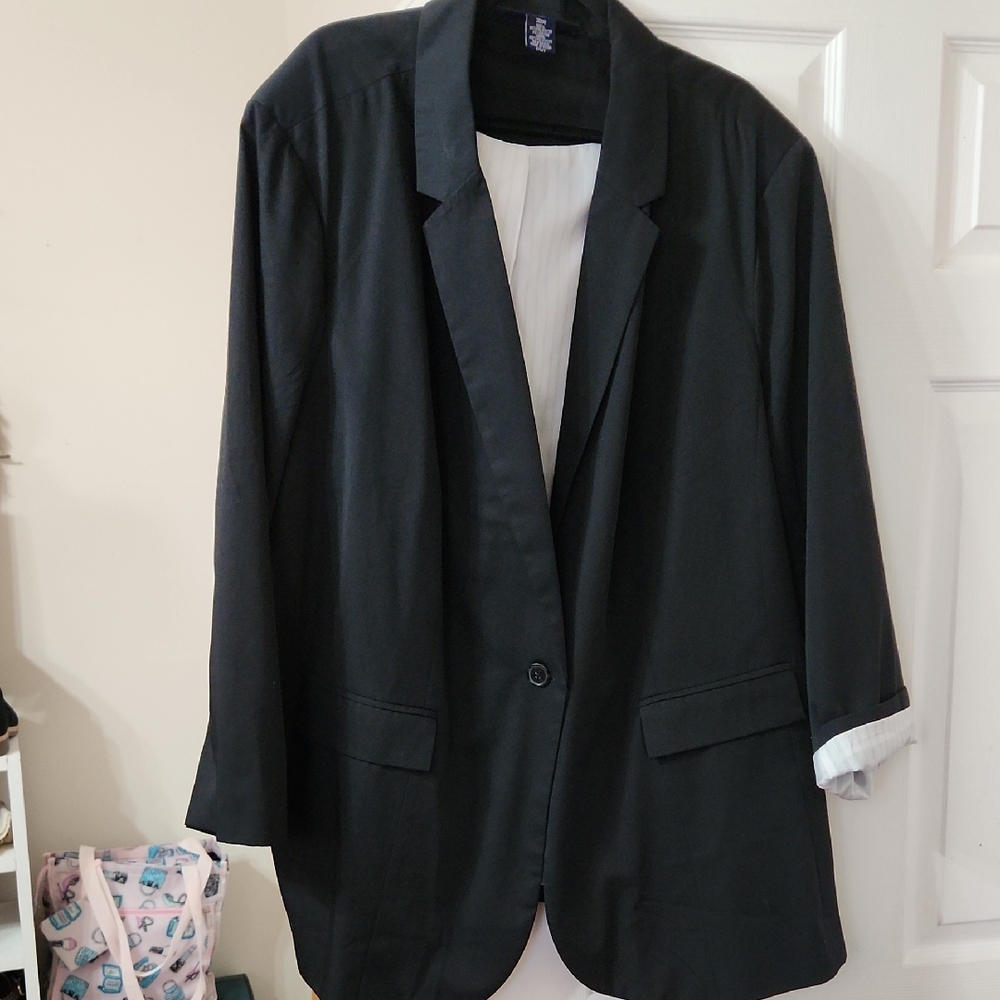 Denim 24/7 Black Blazer with Branded Label Nwot